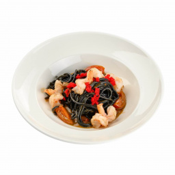 Спагетти с креветками